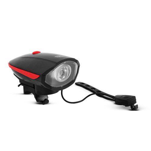 Lumină pentru bicicletă cu claxon electric, XPE LED, 400 mAh, 450 lm, IP55